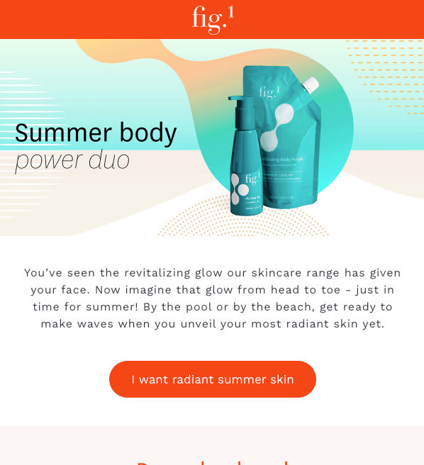 Fig.1 Beauty email design