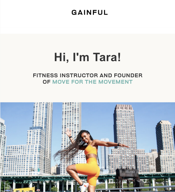 Gainful email design