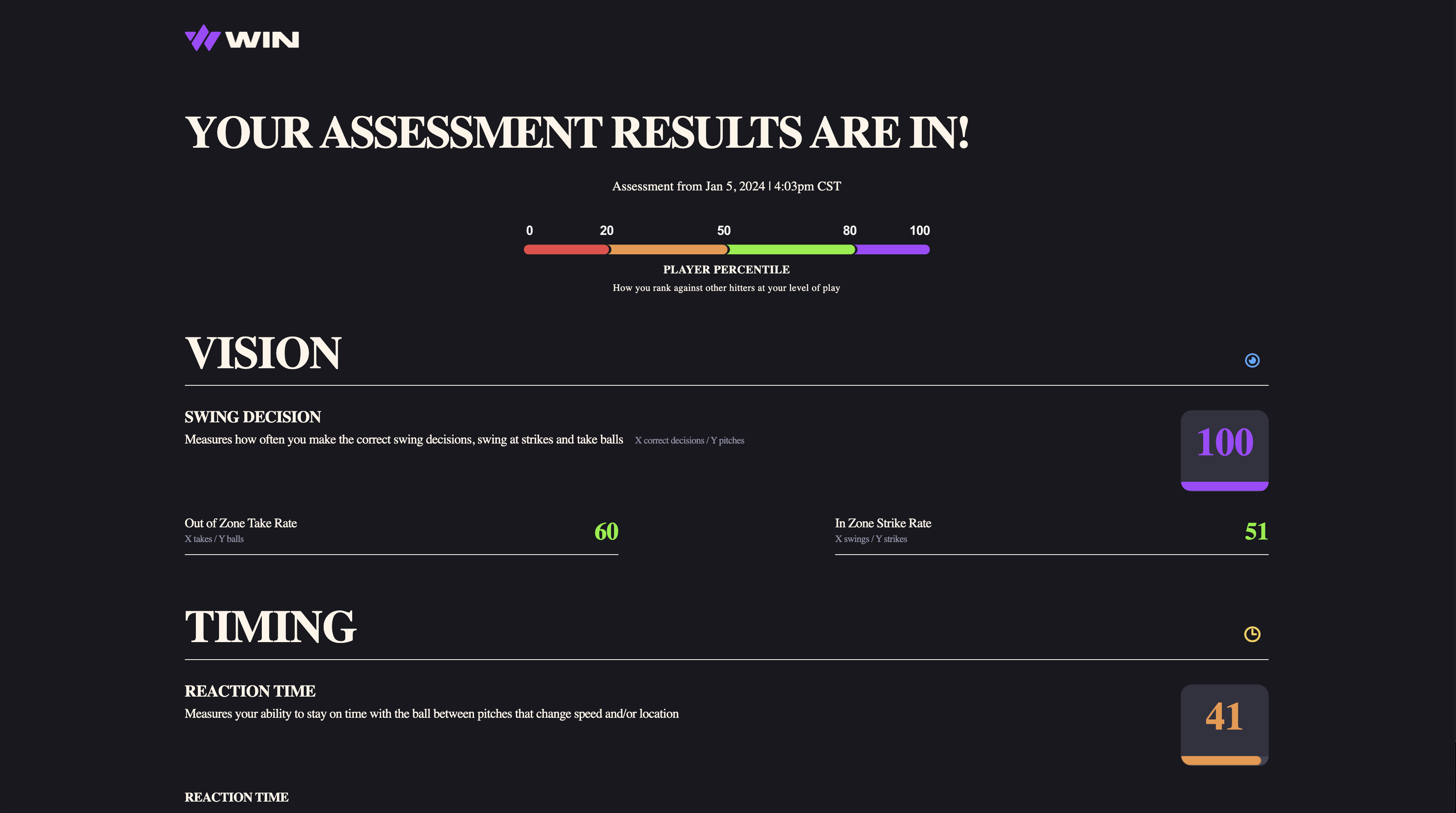 Win Reality landing page